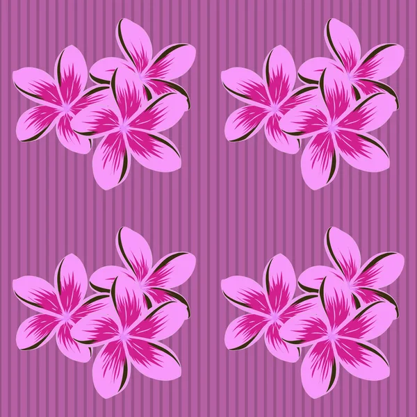 Ручні Розмальовані Квіти Безшовний Візерунок Маленькими Квітами Фіолетового Пурпурового Рожевого — стоковий вектор