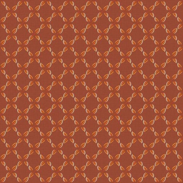 Imprimé Ornement Sans Couture Dans Les Couleurs Orange Rose Marron — Image vectorielle