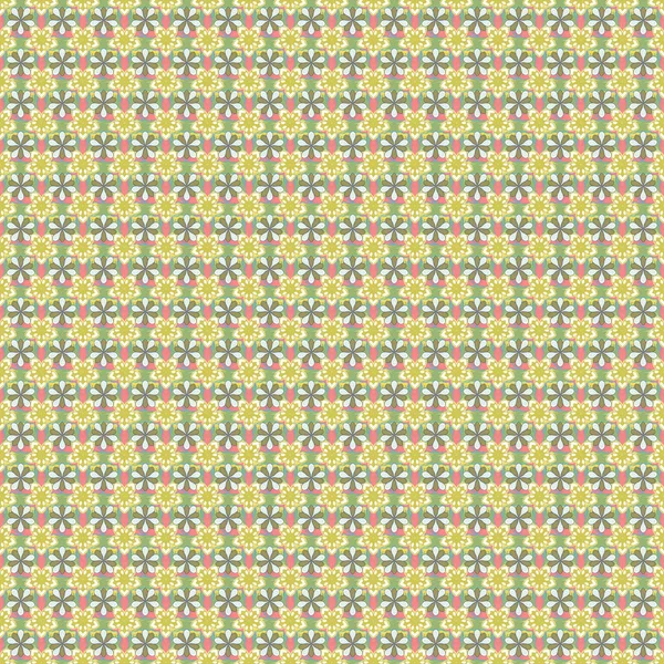 Vektor Schönen Hintergrund Von Winzigen Blüten Grünen Gelben Und Weißen — Stockvektor