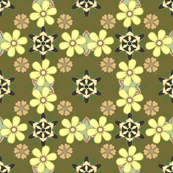 Vecteur Motif Floral Mignon Dans Les Petites Fleurs Abstraites Motif — Image vectorielle