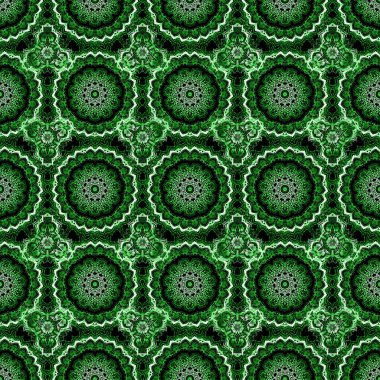 Yeşil klasik barok süsü. Vektör çizimi. Retro dikişsiz antika şekilli akanthus. Dekoratif tasarım unsuru filigran kaligrafi.