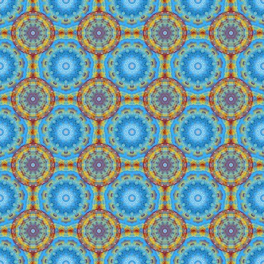 Çiçeksiz desen. Duvar kâğıdı barok, kahverengi ve mavi renklerde pürüzsüz arkaplan.