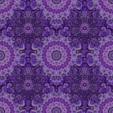 Duvar kâğıdı barok, mor ve mor renklerde kusursuz vektör arkaplan. Çiçeksiz desen.