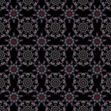 Damask pürüzsüz desen. Klasik lüks, eski moda İspanyol süsü, duvar kağıtları, tekstil ve ambalaj için kraliyet Victoria dönemi dikişsiz dokusu. Zarif çiçekli barok şablonu.
