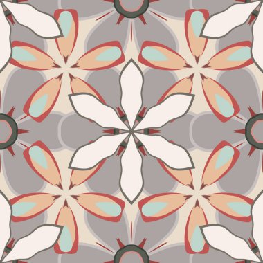 Eski bir çiçek süsü. Soyut klasik dikişsiz desen