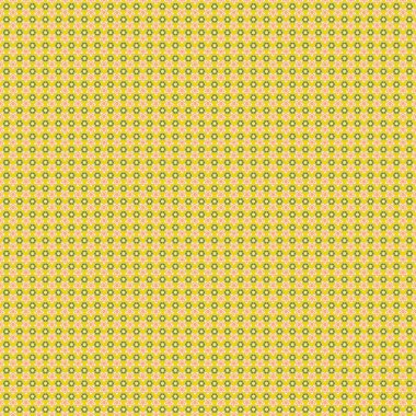 Modern Motley çiçek deseni bej, sarı ve yeşil renklerde. Tekrarlanan raster çiçeği deseni. Çiçek Yazdırma.