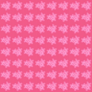 Raster romantik geçmişi ve çiçeklerle süslenmiş tasarımı. Pembe renkli bir sürü çiçek. Sevimli kusursuz desen tasarımı.