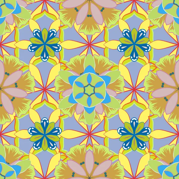 Adorno Floral Vintage Patrón Clásico Abstracto Sin Costura — Vector de stock