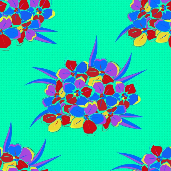 Adorno Floral Vintage Patrón Clásico Abstracto Sin Costura — Vector de stock