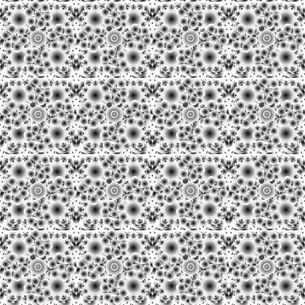 Illustration Vectorielle Ornement Brillant Argenté Sur Fond Noir Blanc Gris — Image vectorielle