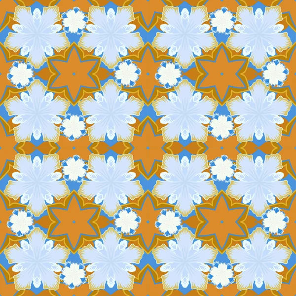 Motifs Colorés Antique Fond Sans Couture Vectoriel Ornement Floral Aux — Image vectorielle