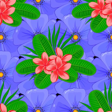 Eski bir çiçek süsü. Soyut klasik dikişsiz desen