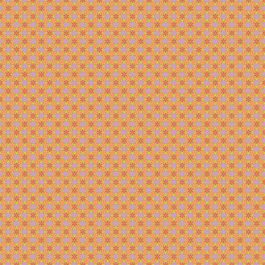 Turuncu, sarı ve menekşe soyut çiçek süsü, soyut dekoratif elementlerin vektörsüz deseni.