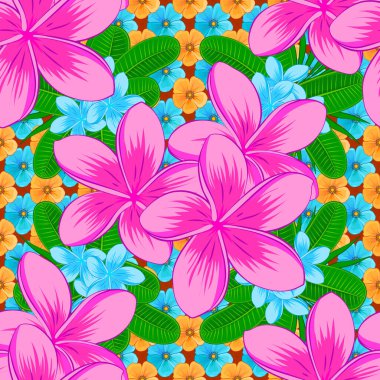 Pembe, morumsu ve mavi renklerde vektörsüz desen. Güzel suluboya çiçekleri, parlak tablolar çiçek desenlerine ilham kaynağı oldu..