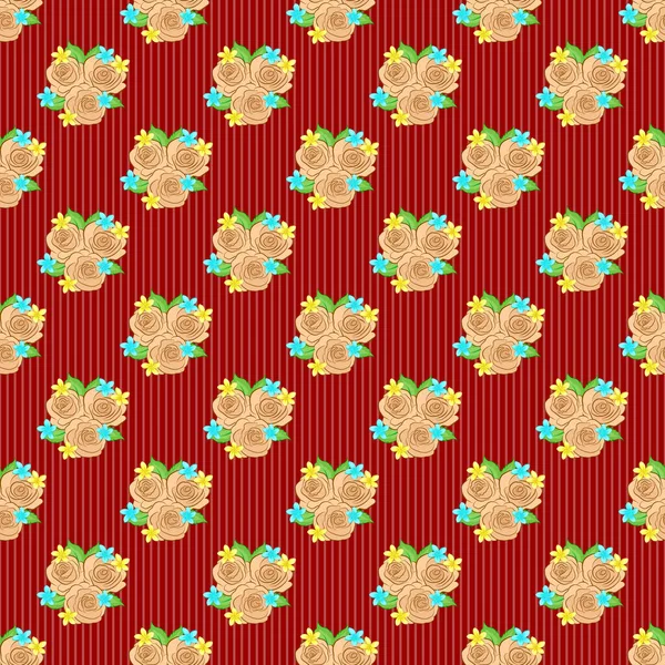 Вінтажний Квітковий Орнамент Абстрактний Класичний Безшовний Візерунок — стоковий вектор