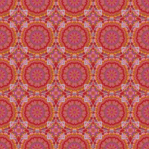 Florales Nahtloses Muster Tapete Barock Nahtloser Vektorhintergrund Violetten Orangen Und — Stockvektor
