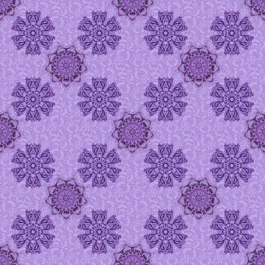 Duvar kâğıdı barok, mor ve kahverengi renklerde pürüzsüz arkaplan. Kusursuz desen.