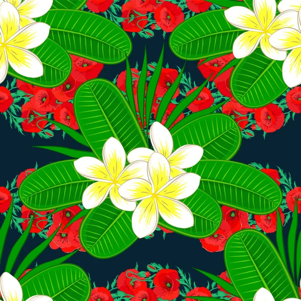 Ilustração Motley Vetor Padrão Bonito Flor Pequena Fundo Floral Primavera — Vetor de Stock