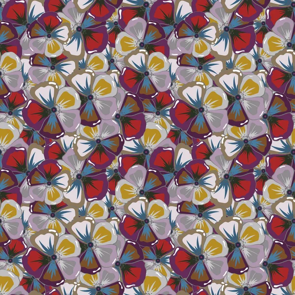 Papier Printemps Avec Des Fleurs Abstraites Cosmos Mignon Gris Violet — Image vectorielle
