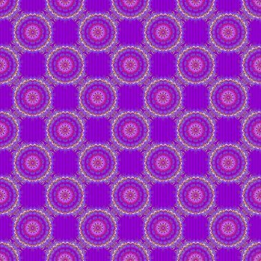 Damask arkaplan deseni bej ve mor renklerde. Vektör illüstrasyonu.