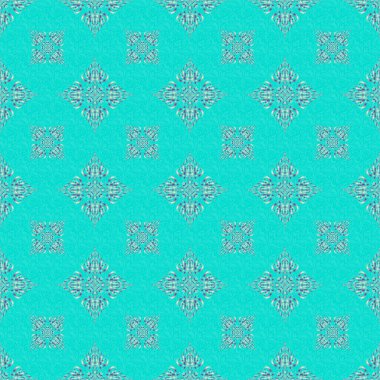 Vektör çizimi. Damask 'ın mor, mavi ve bej renklerinde kusursuz deseni.