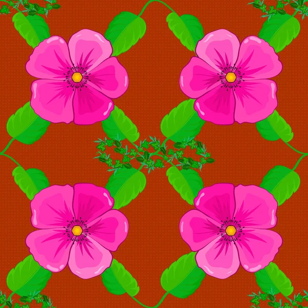 Für Hintergründe Textilien Geschenkpapier Grußkarten Vektorillustration Romantisches Nahtloses Muster Mit — Stockvektor