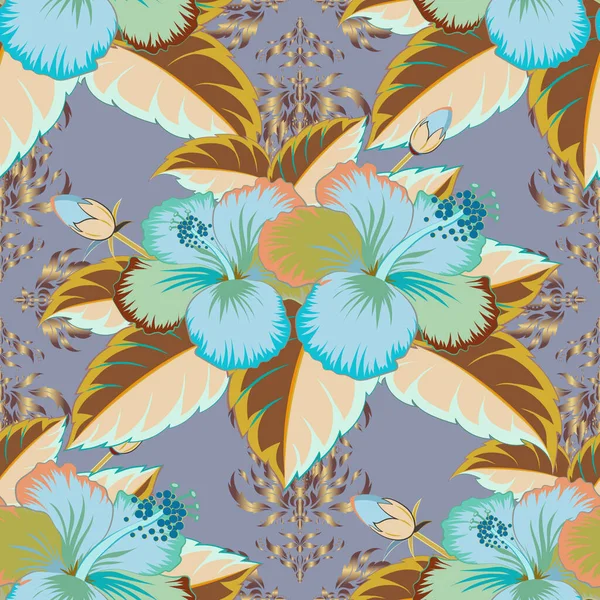 Adorno Floral Vintage Patrón Clásico Abstracto Sin Costura — Archivo Imágenes Vectoriales