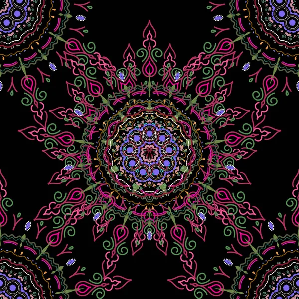 Illustration Vectorielle Motif Royal Floral Médiéval Bon Pour Carte Vœux — Image vectorielle