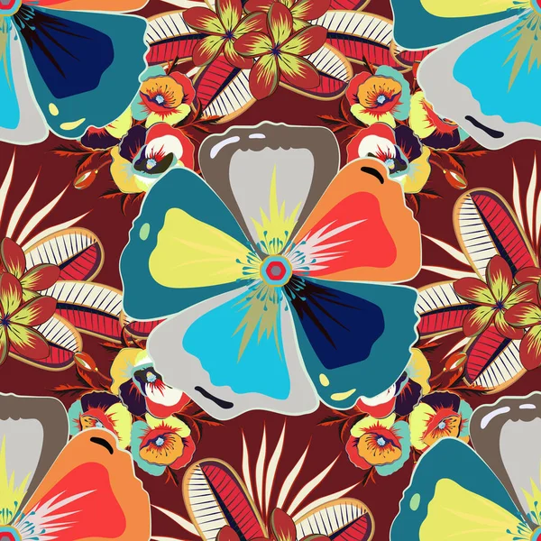 Magnifique Motif Vectoriel Sans Couture Pour Décoration Design Impression Tendance — Image vectorielle