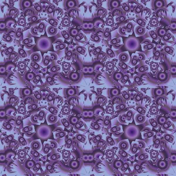 Abstract Classic Seamless Pattern Blue Violet Purple Elements Ornamento Vectorial — Archivo Imágenes Vectoriales