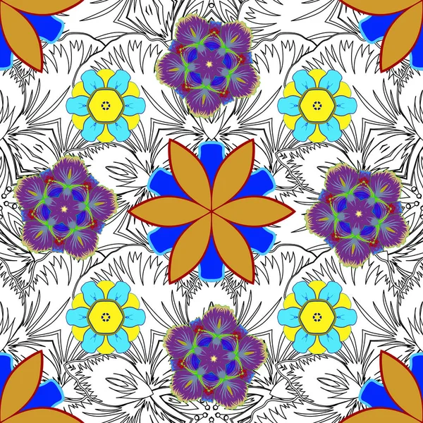 Adorno Floral Vintage Patrón Clásico Abstracto Sin Costura — Archivo Imágenes Vectoriales