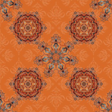 Eski dokular. Kartlar için dekoratif arka plan, davetiyeler, kahverengi, gri ve turuncu renkli web tasarımı. Retro dijital kağıt. Vektörsüz geometrik desenler.