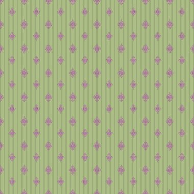 Stilize süs. Vektör parıltısı, mor ve pembe elementlerle desensiz desen oluşturmuş. Tatil için mükemmel..