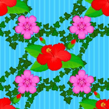 Mavi arka planda kusursuz bir süs eşyası izi. Vektör Kızılderili Çiçek Paisley patten. Tebrik kartı geçmişi, boyama kitabı, kumaş ve tekstil için kullanılabilir. Etnik Mandala havlusu, kınalı..