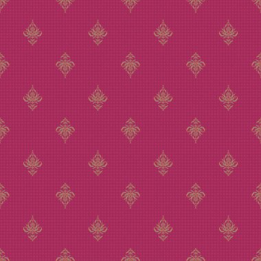 Ikat damaske desensiz arka plan fayansı bej, pembe ve gri renklerde.