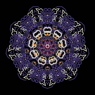 Zarif vektör damaske duvar kağıdı. Eski, dikişsiz desen. Kusursuz arkaplan.