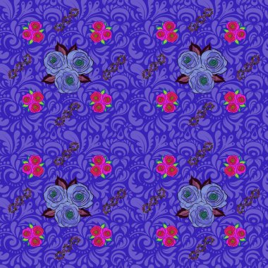 Eski bir çiçek süsü. Soyut klasik dikişsiz desen