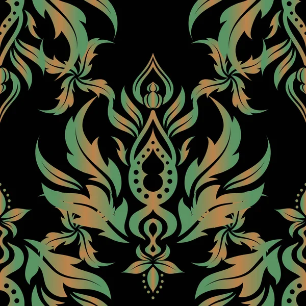 Luxury Motley Seamless Pattern Abstract Vector Elements Beige Green Pattern — Stock Vector