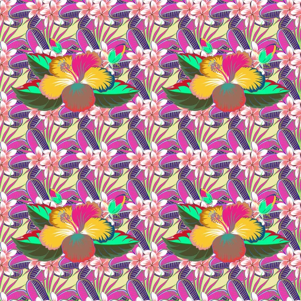 Рисунок Племени Бохо Винтажный Цветочный Фон Фон Текстуры Обои Цветочные — стоковый вектор