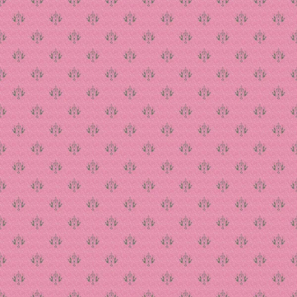 Seamless Pattern Vector Pink Green Elements — Stock Vector