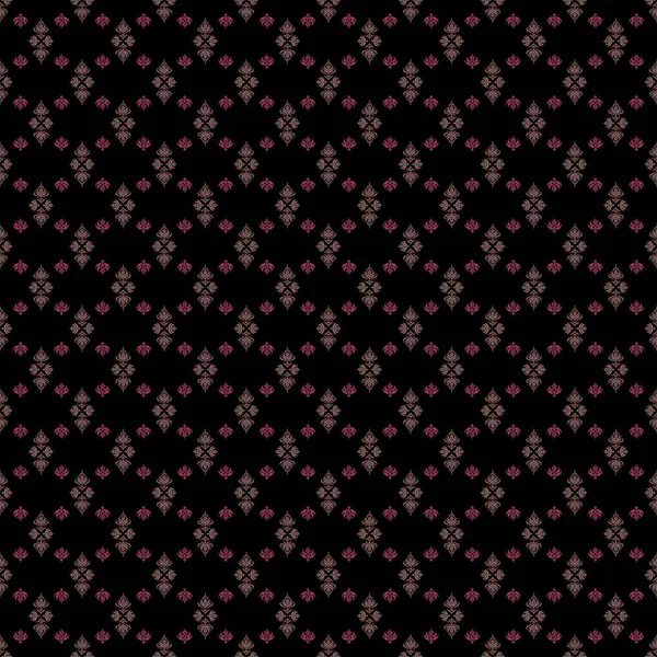 Vektor Nahtlose Muster Der Traditionellen Ornamentalen Hintergrund Mit Violetten Roten — Stockvektor