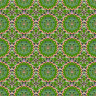 Geleneksel Noel renklerinde kusursuz desen. Çok renkli geometrik süslemeli soyut yeşil arkaplan. Dijital kağıt, tekstil baskısı, sayfa doldurma için kullanılabilir.