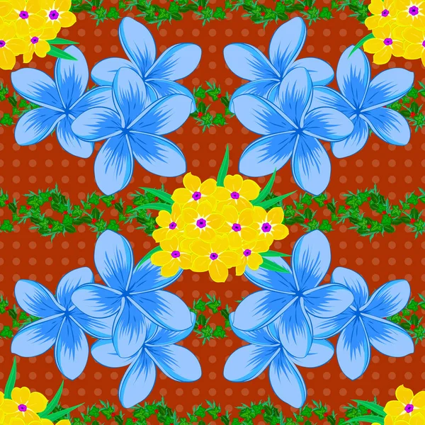 Lindo Vector Fondo Floral Cosmos Flores Patrón Sin Costuras Colores — Archivo Imágenes Vectoriales