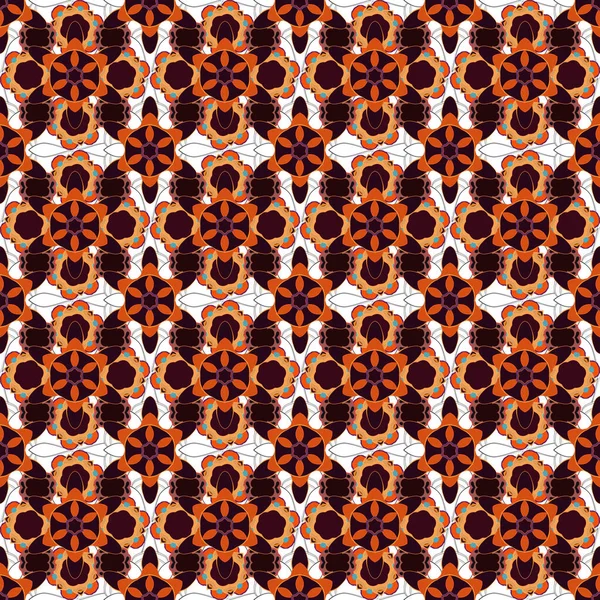 Flores Abstractas Vectoriales Color Rojo Naranja Negro Ilustración Vectores Tipo — Archivo Imágenes Vectoriales