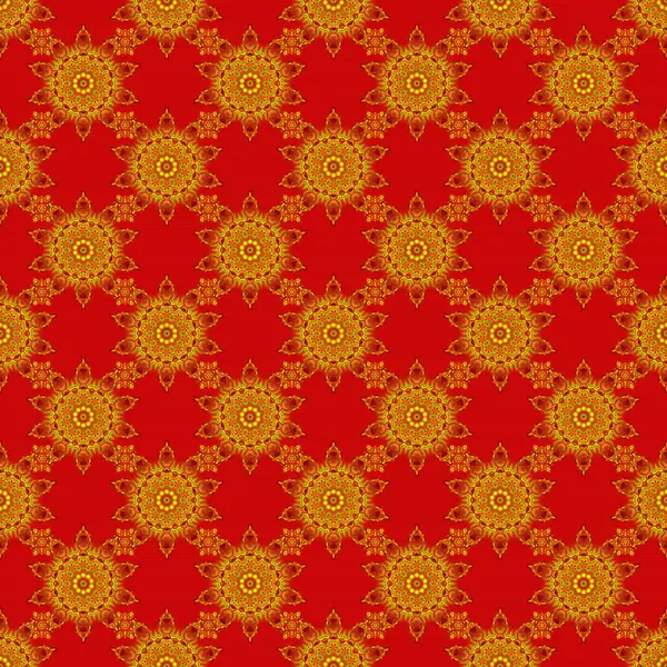 스러운 가시없는 패턴입니다 일러스트 노란색 오렌지색 빨간색 — 스톡 벡터