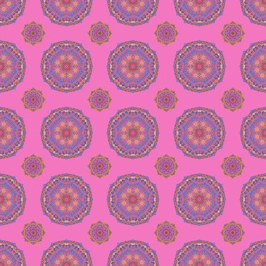 Çok renkli dekorasyonlar. Raster kusursuz bir geçmişi var. Lüks renkli, yıldızlı, pürüzsüz desen. Pembe arkaplanda yıldız deseni, çok renkli eski süs..