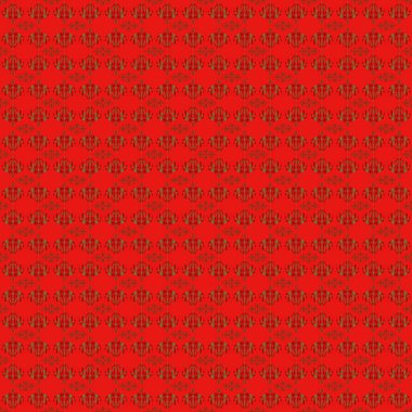 Zarif Mutlu Noeller ya da yeşil ve kırmızı süslemeli kusursuz 2018 yılı. Vektör illüstrasyonu.