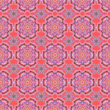 Mor ve pembe renklerde barok, klasik, pürüzsüz kumaş deseni. Şatafatlı klasik süs, duvar kağıtları, baskı, tekstil veya kumaş için kraliyet Victoria dönemi dokusu. Vektör illüstrasyonu.