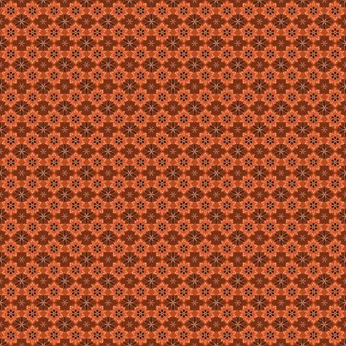 Duvar kağıdı barok, turuncu, kırmızı ve kahverengi renklerde kusursuz vektör arkaplan. Çiçeksiz desen.