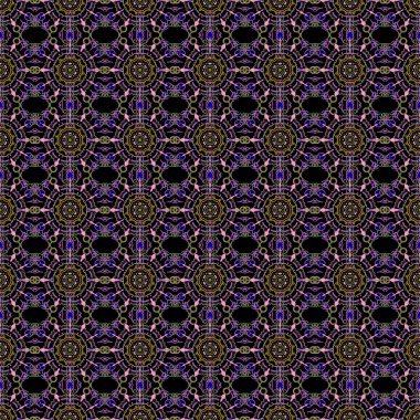 Kusursuz bir geçmişi var. Duvar kâğıdı barok, İspanyol kumaşı. Siyah arka planda pembe ve kahverengi bir süs. Çiçeksiz desen.